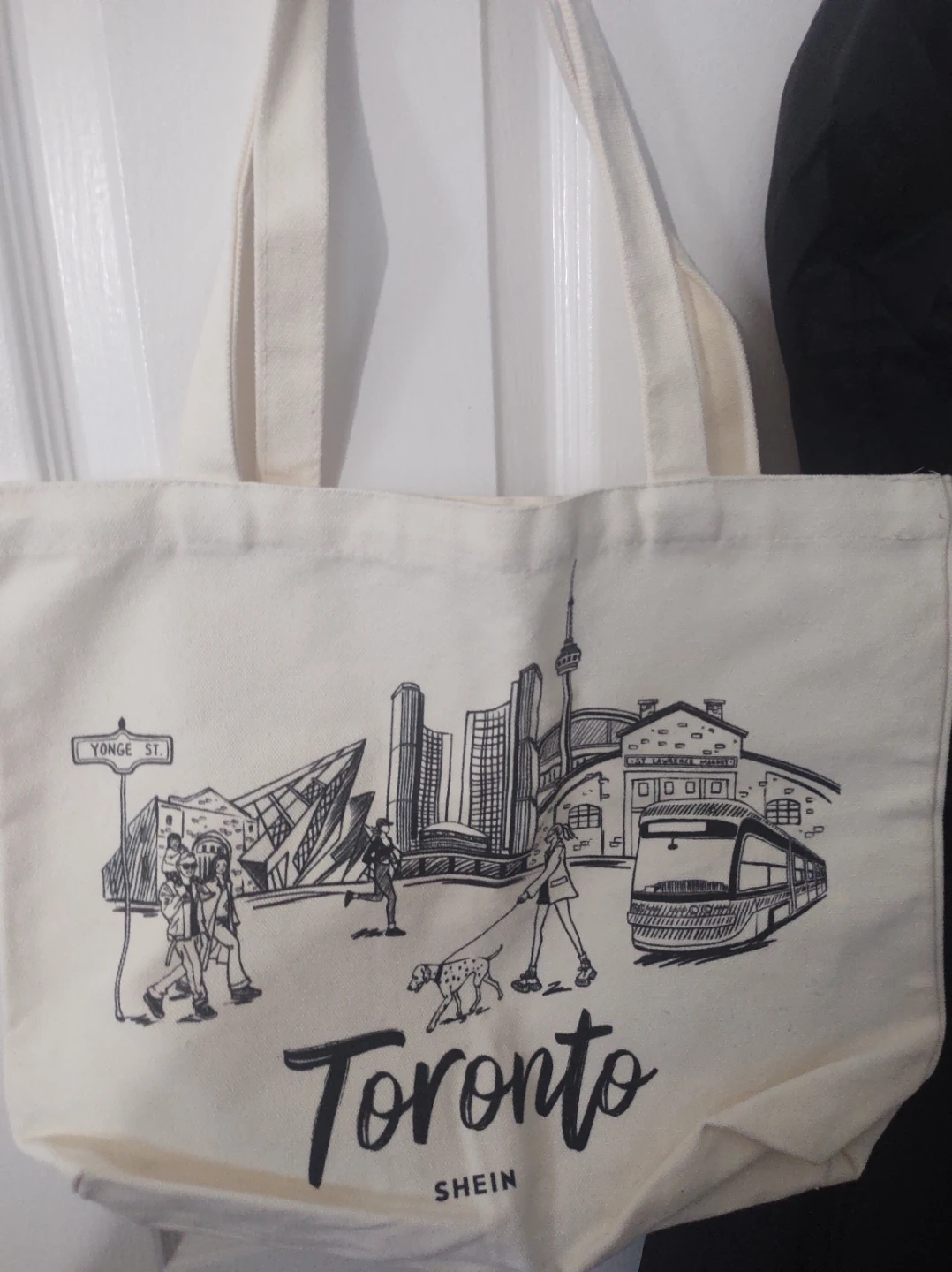 Shein Toronto Graphic Tote Bag