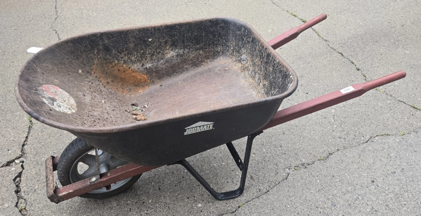 Wheelbarrow with solid, flat-free polyurethane tire. Job Mate - photo 2