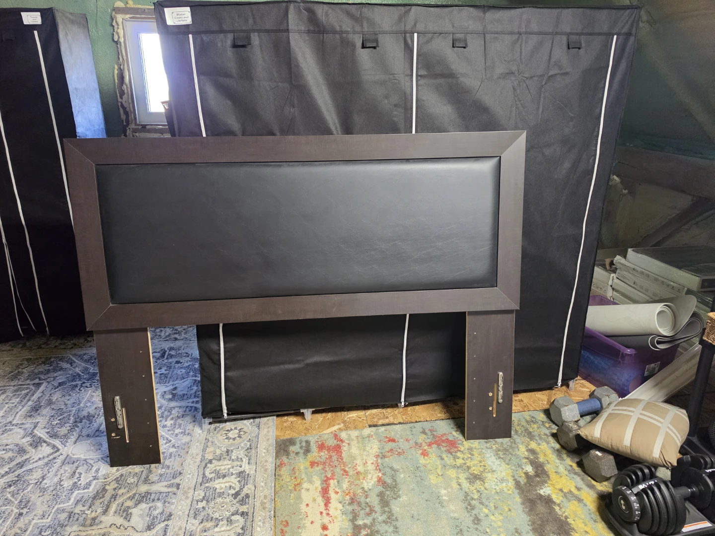 Metal Bed Frame with Headboard