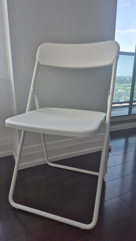 IKEA VIHALS Dining Table +Folding chair(×4)- White - photo 5