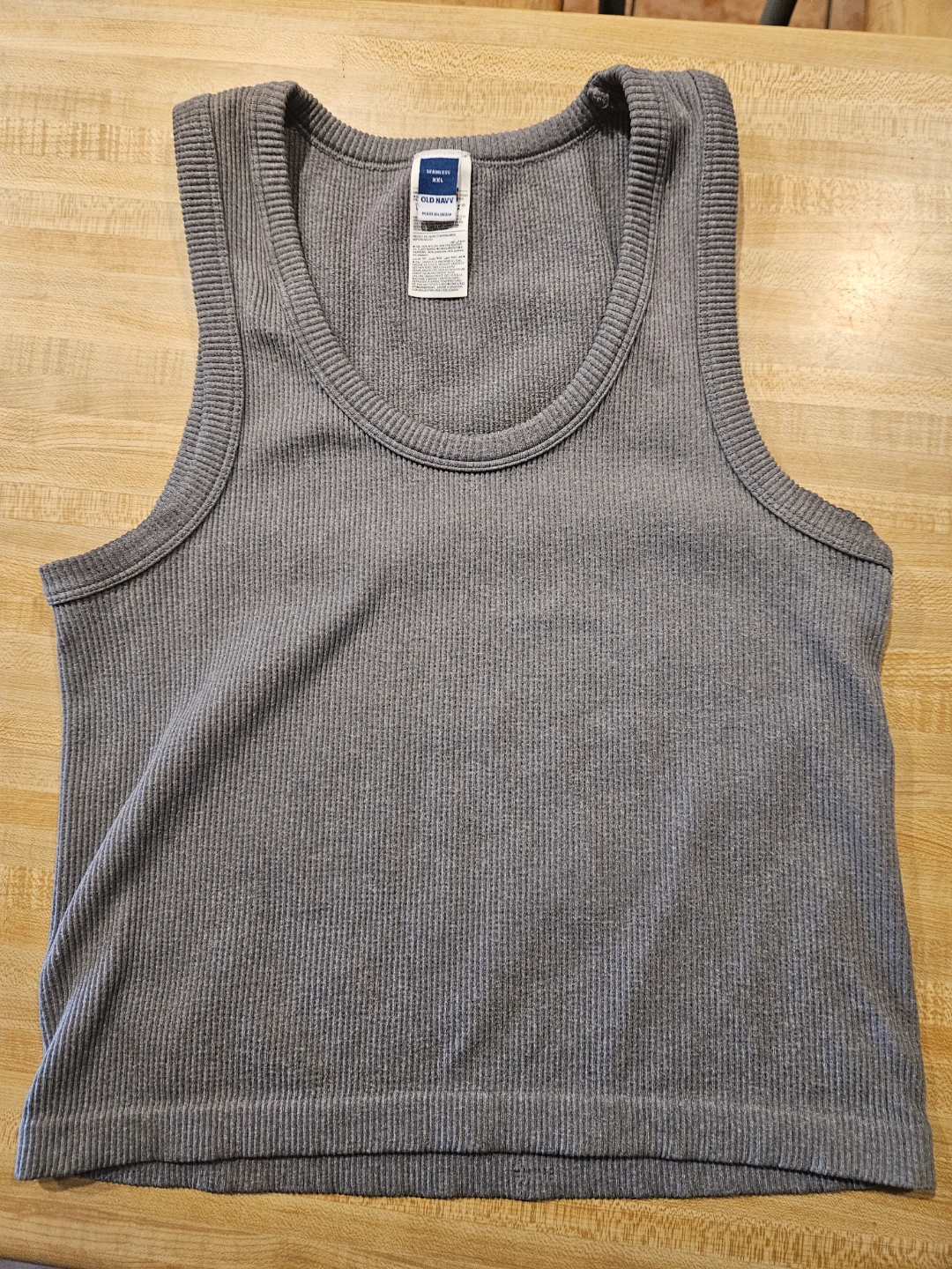 Old Navy Gray Seamless Tank Top XXL