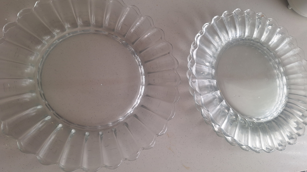 gorgeous fluted Clear Glass Fluted Serving Plates (Set of 5) - photo 2