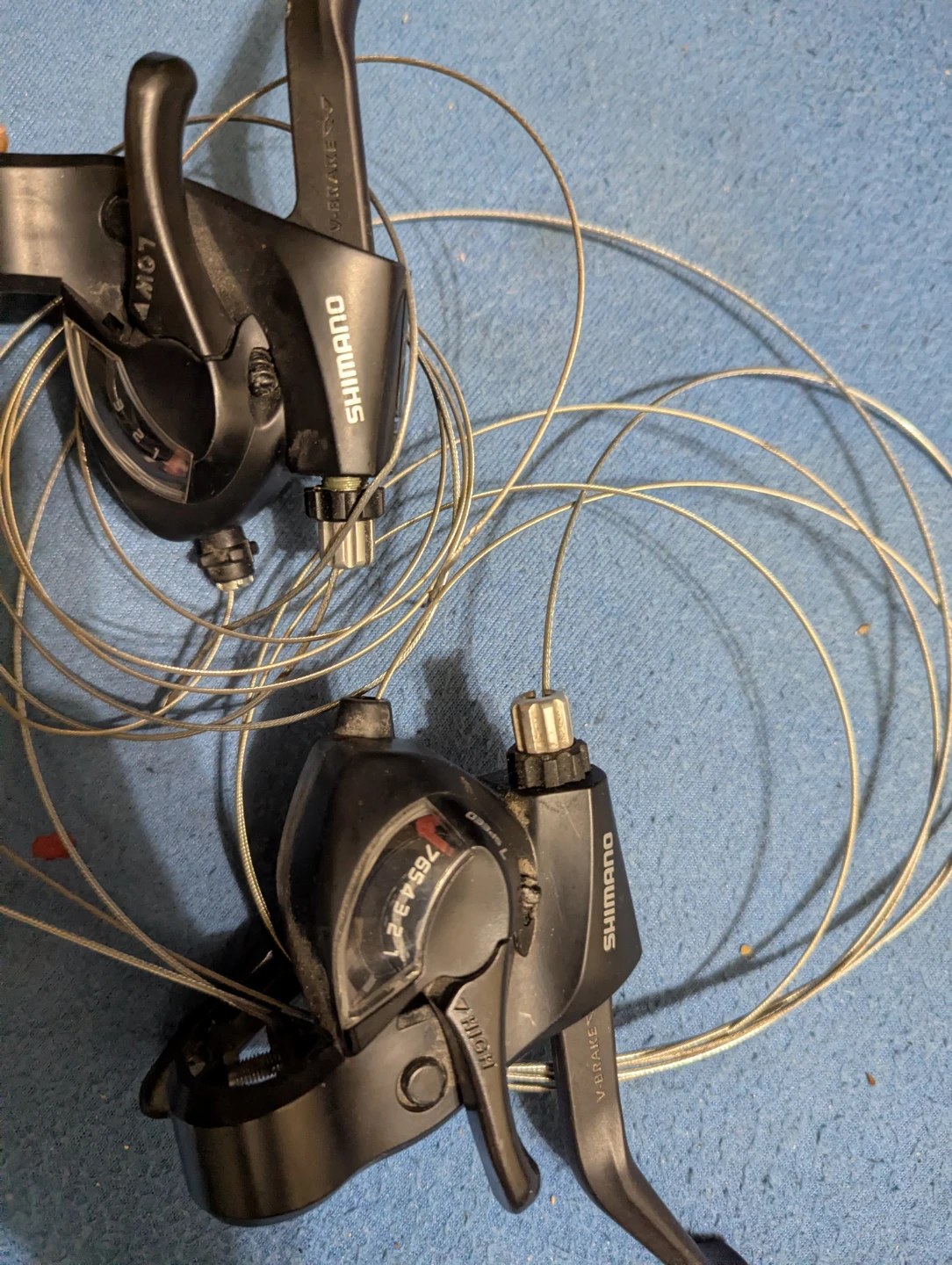 Shimano 3x7 Speed Shifter / Brake Lever Combo Set - photo 2