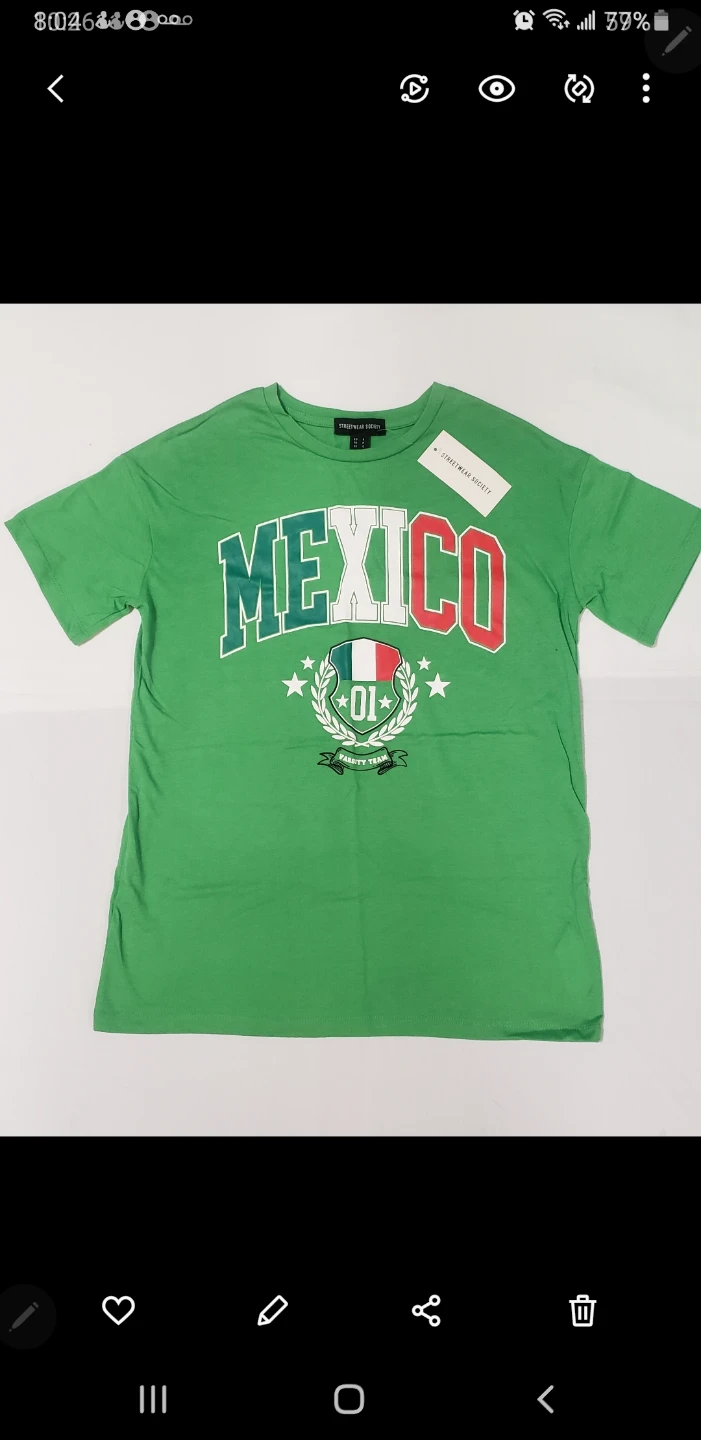Brand new Mens Mexico Green shirt size S