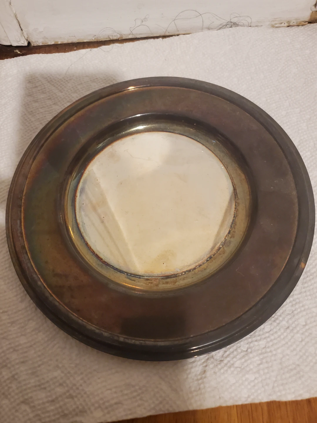 Silver Tone Serving Tray with Decorative Bowl and Stand - photo 4