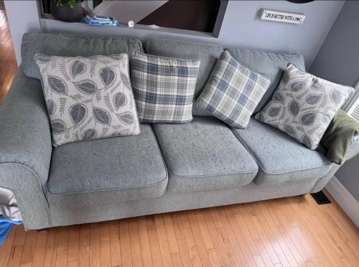 Pearl green sofa - 3 seater