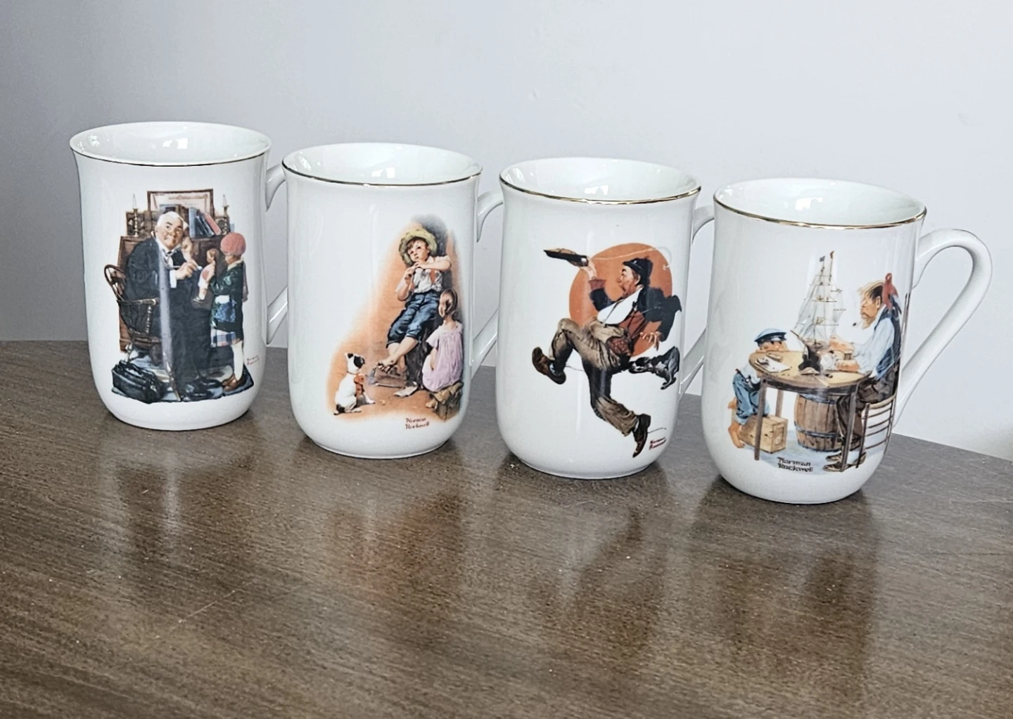 Norman Rockwell cetamic mugs