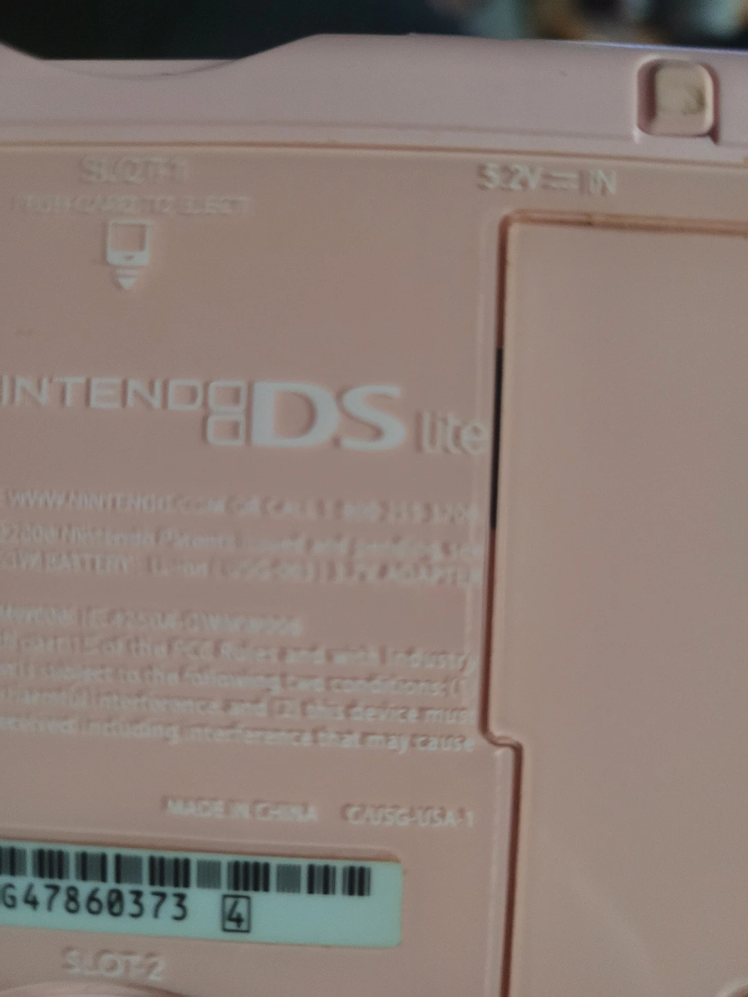 Nintendo DS Lite pastel  Pink Handheld Console - photo 4
