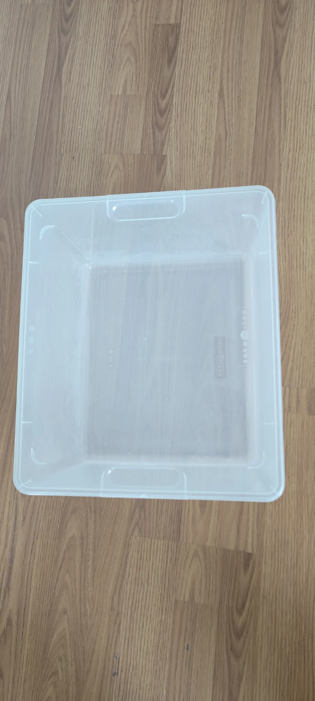 Clear Plastic Storage Bin with Lid - photo 2
