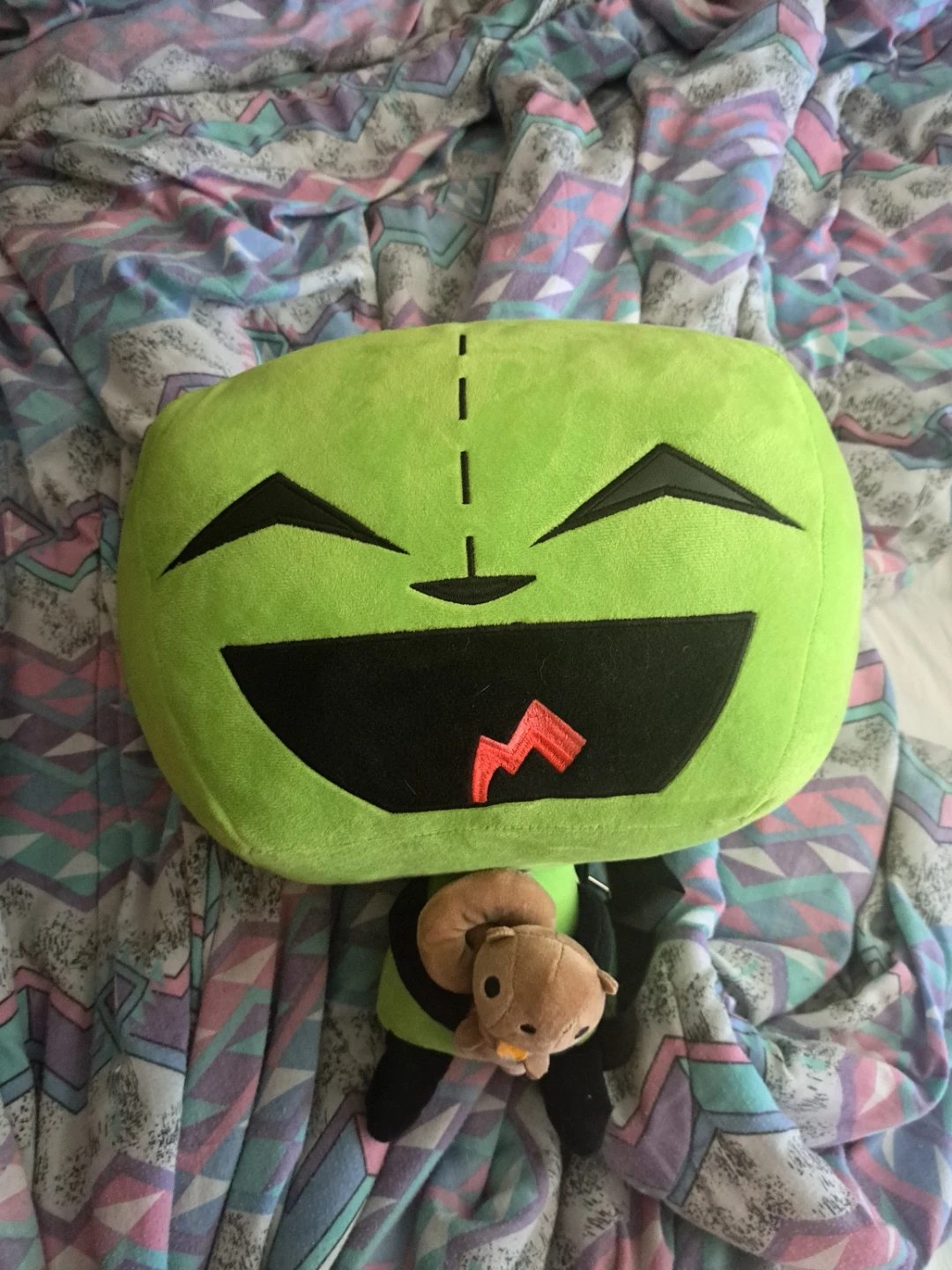 Green Gir Plush Backpack