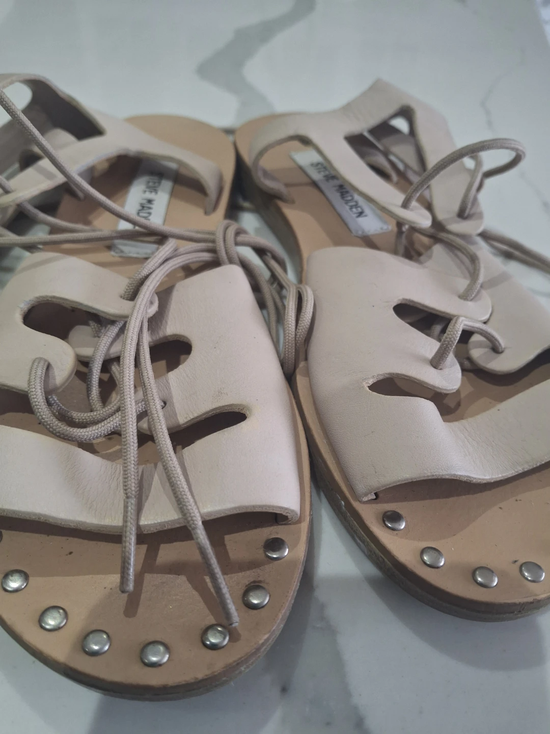 Steve Madden Lace-Up Flat Sandals - photo 3