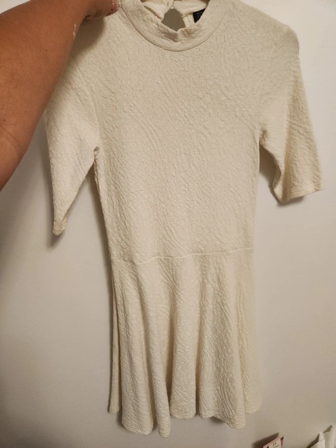 Topshop Cream Textured Dress ⚽