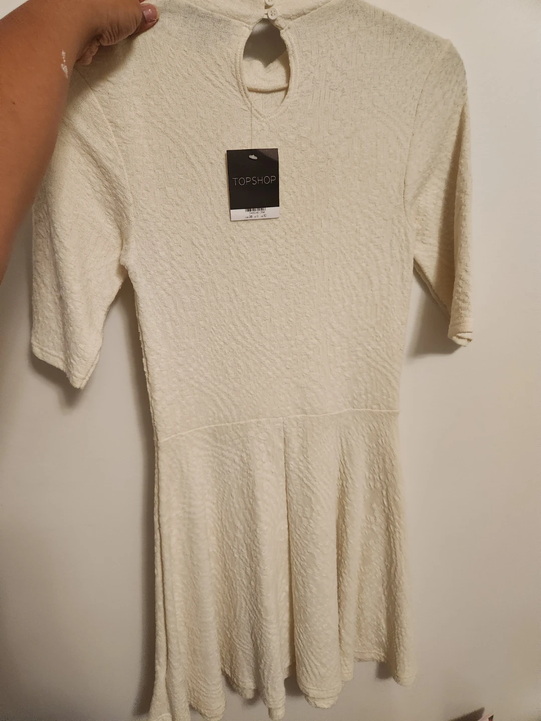 Topshop Cream Textured Dress ⚽ - photo 2