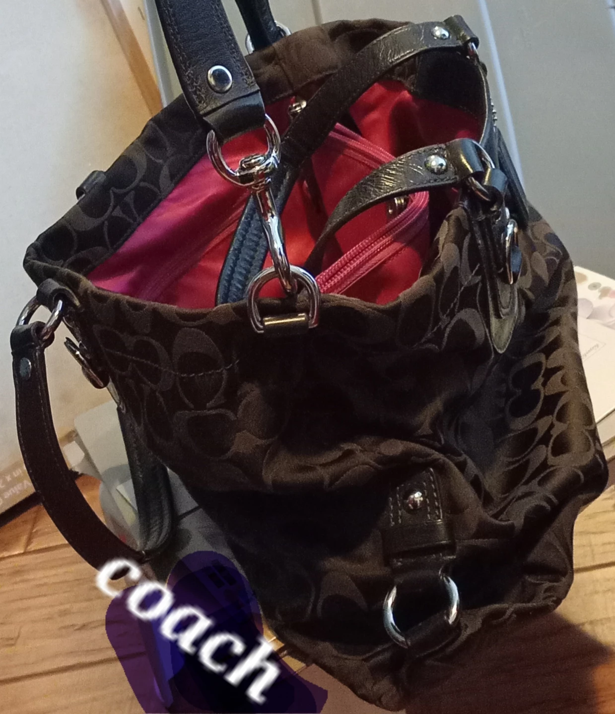 Coach Signature Canvas Tote Bag