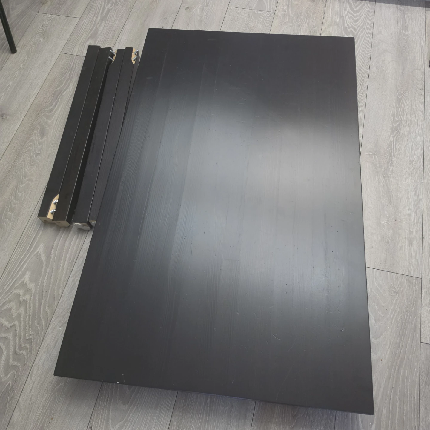Black Coffee Table Top with Legs
