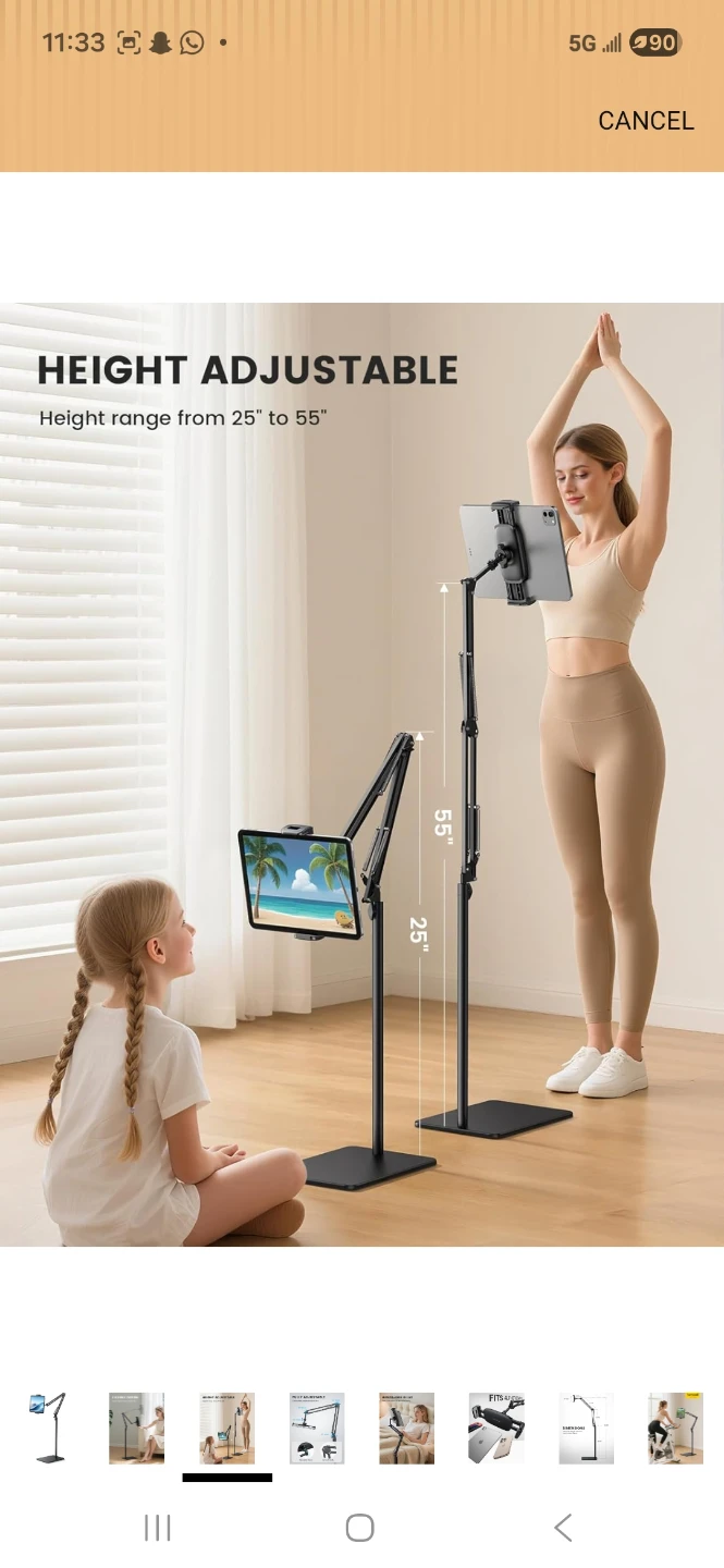 Adjustable Tablet Floor Stand - photo 3