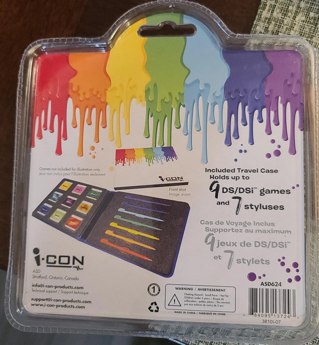 i-CON Rainbow Stylus Pack for Nintendo DS/DSi with Travel Case - photo 3