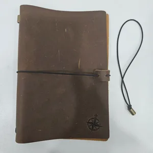 Brown Leather Travel Journal Cover