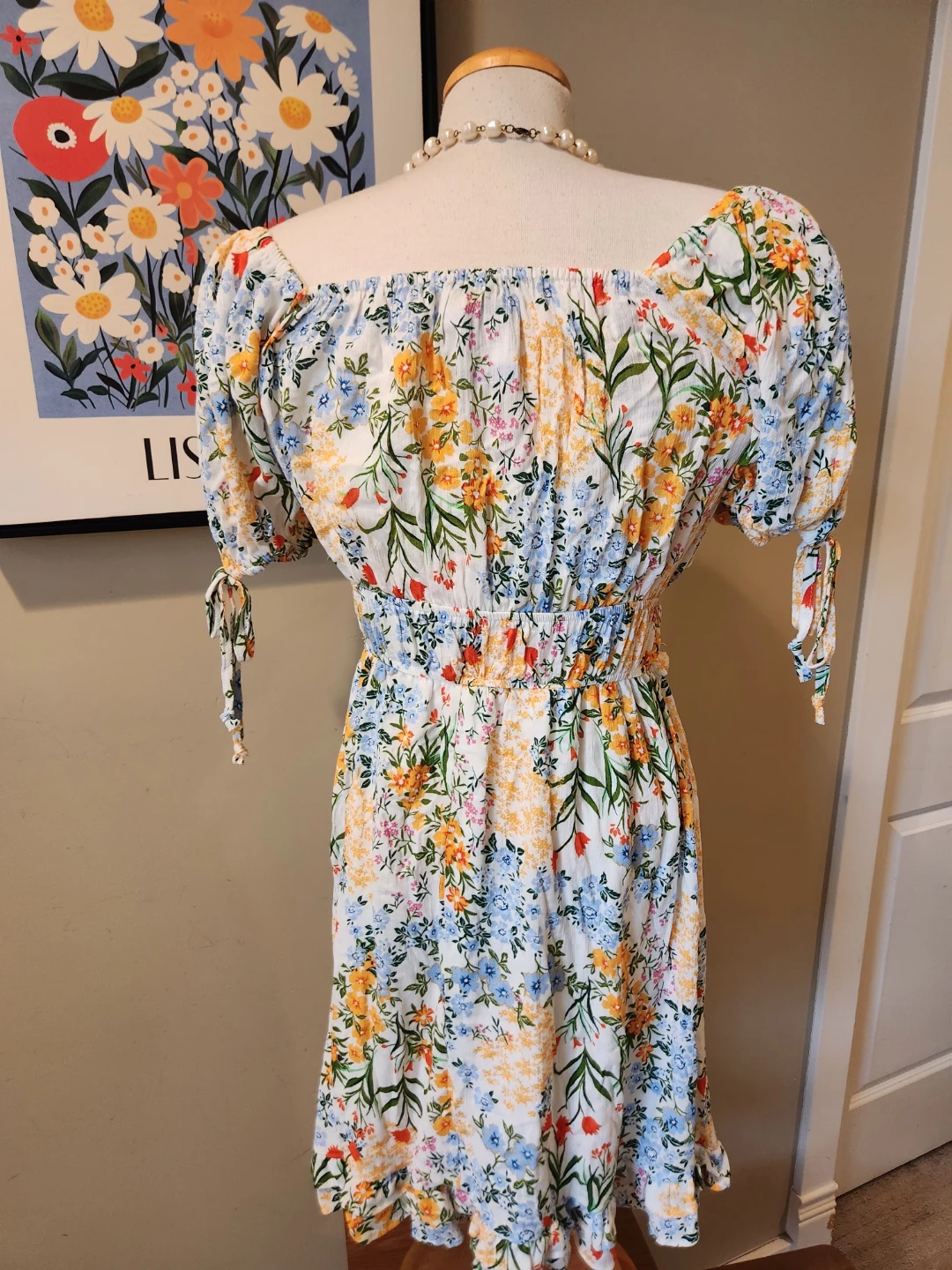 Floral Print Midi Dress NEW with tags size XL - photo 3