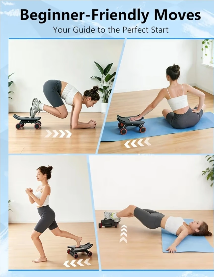 Upgraded Automatic Rebound Ab Roller with Elbow Support - photo 5