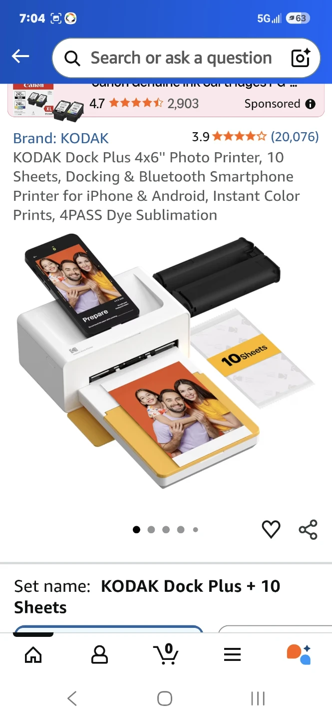 KODAK Dock Plus 4x6" Photo Printer - photo 2