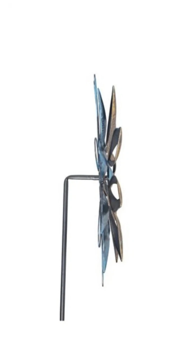 Blue and Bronze Wind Spinner 6.5ft tall New several available - photo 5