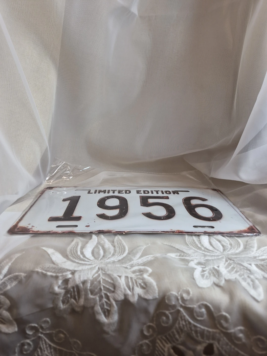 Metal Tin 12" x 6" License Plate 1956 Sign Wall Decor m - photo 4