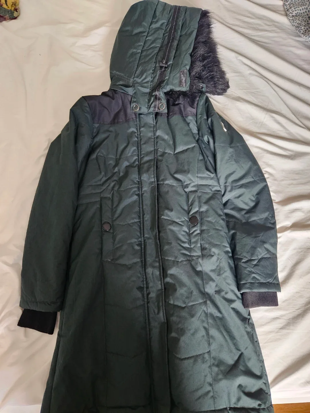 Oppenheimer ladies quilted parka - dark green