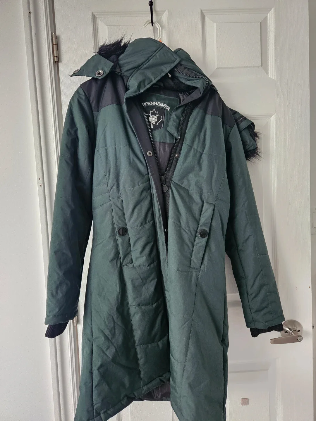 Oppenheimer ladies quilted parka - dark green - photo 2