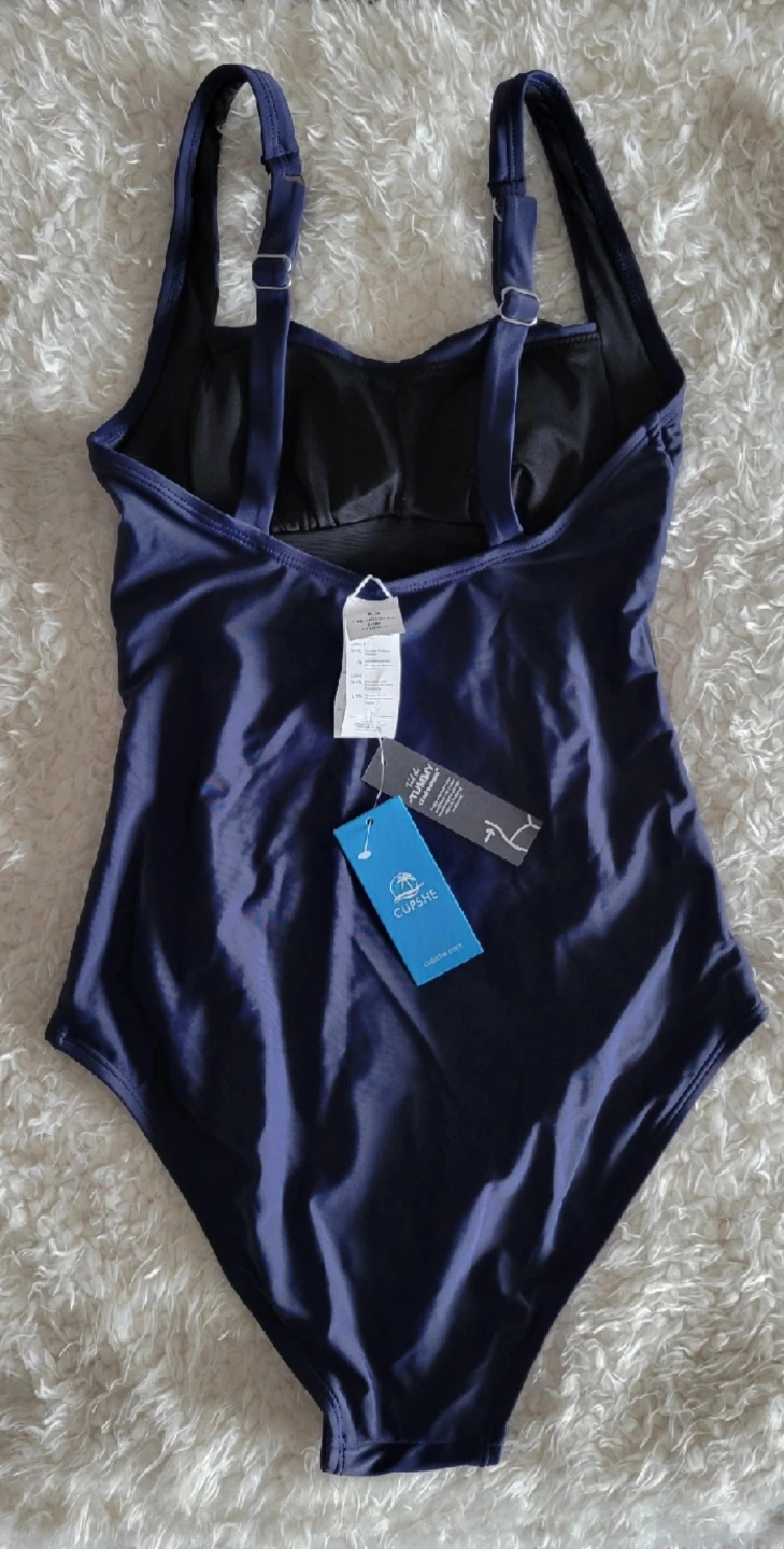 BNWT - Navy Blue One Piece Swimsuit - Size XS ⚽ - photo 4