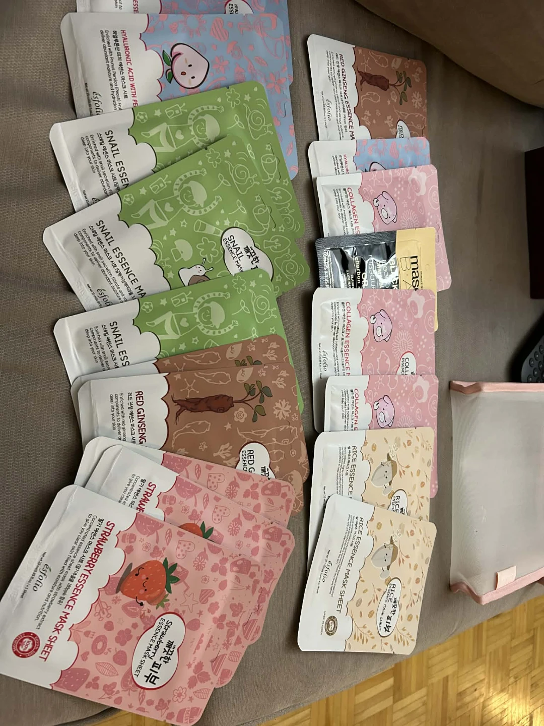 Esfolio Essence Mask Sheets Set lot
