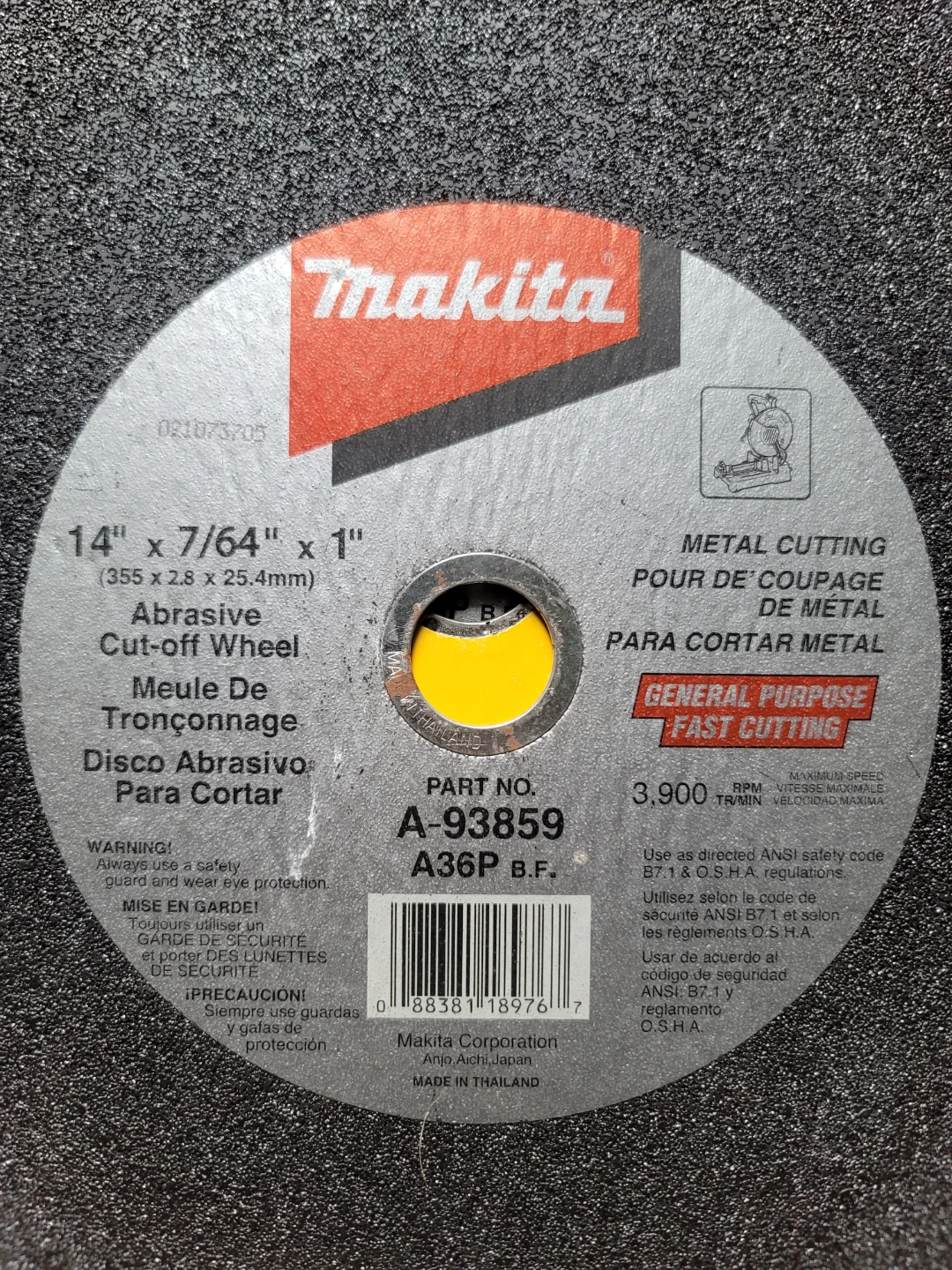 14" Metal Cutting Wheels