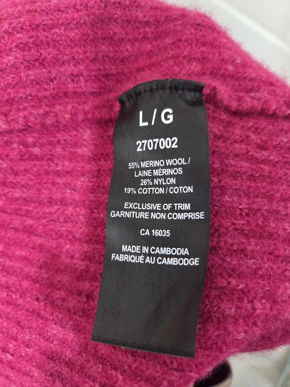 Tahari Pink Merino Wool Blend Sweater - photo 4