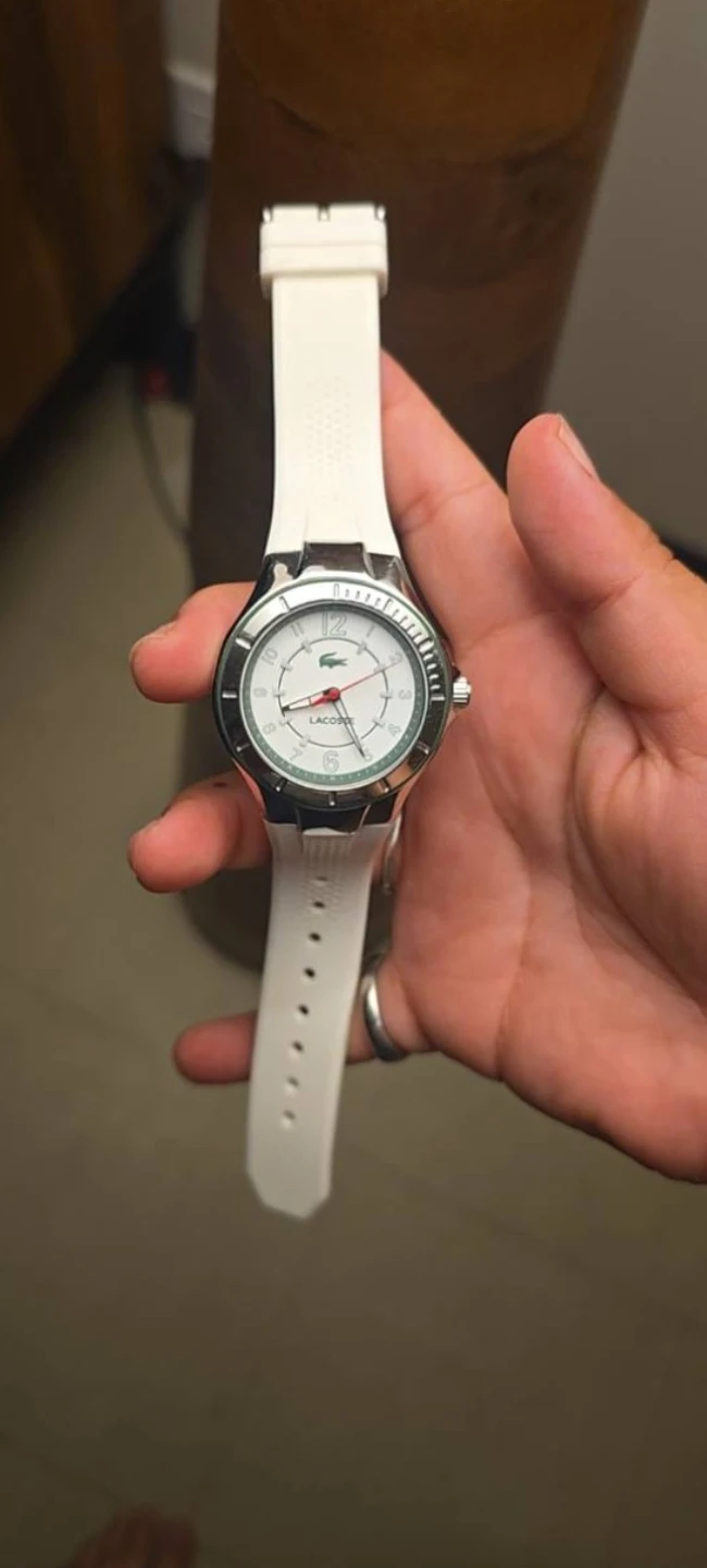 Lacoste White Silicone Strap Watch