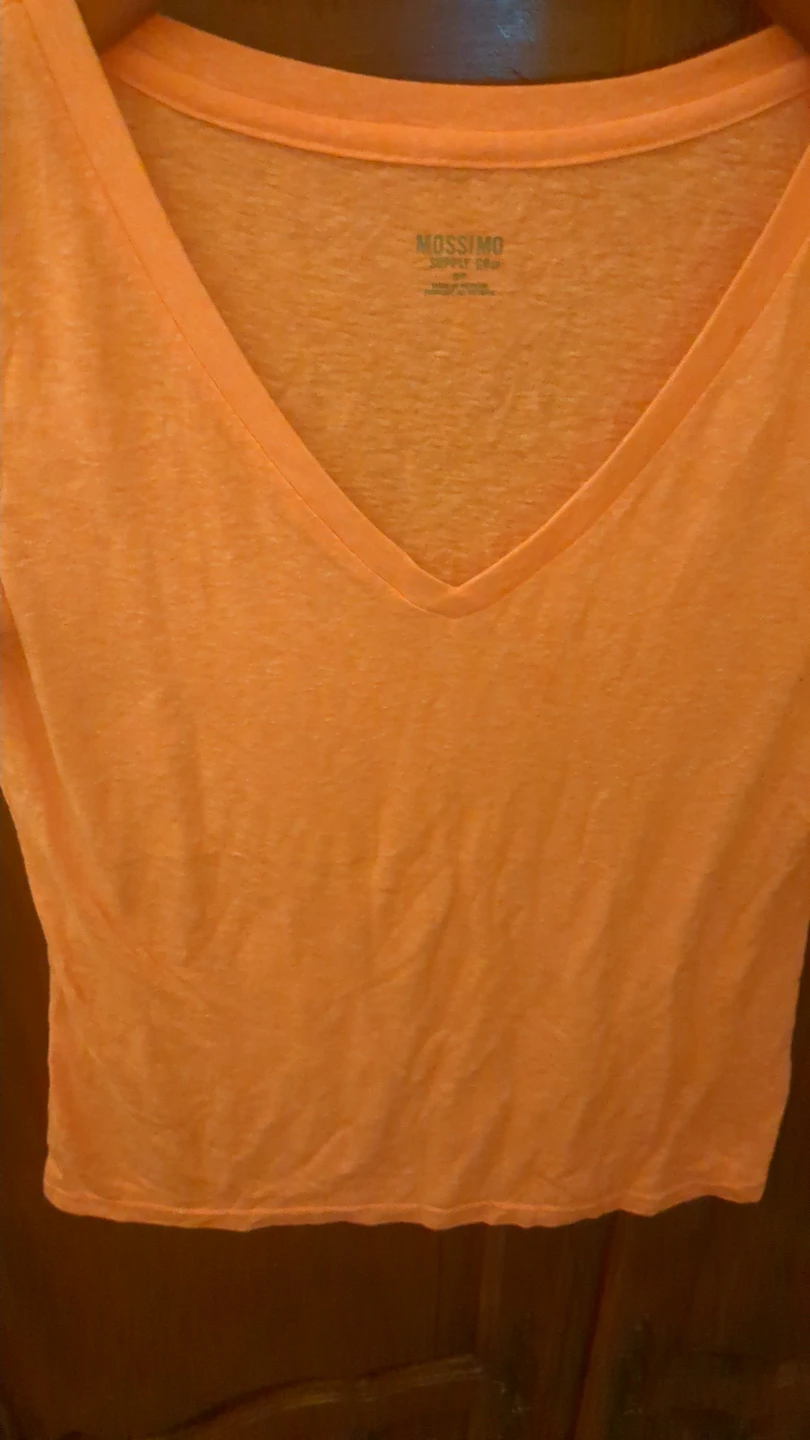 Mossimo Supply Co. V-Neck T-Shirt - Coral - photo 5