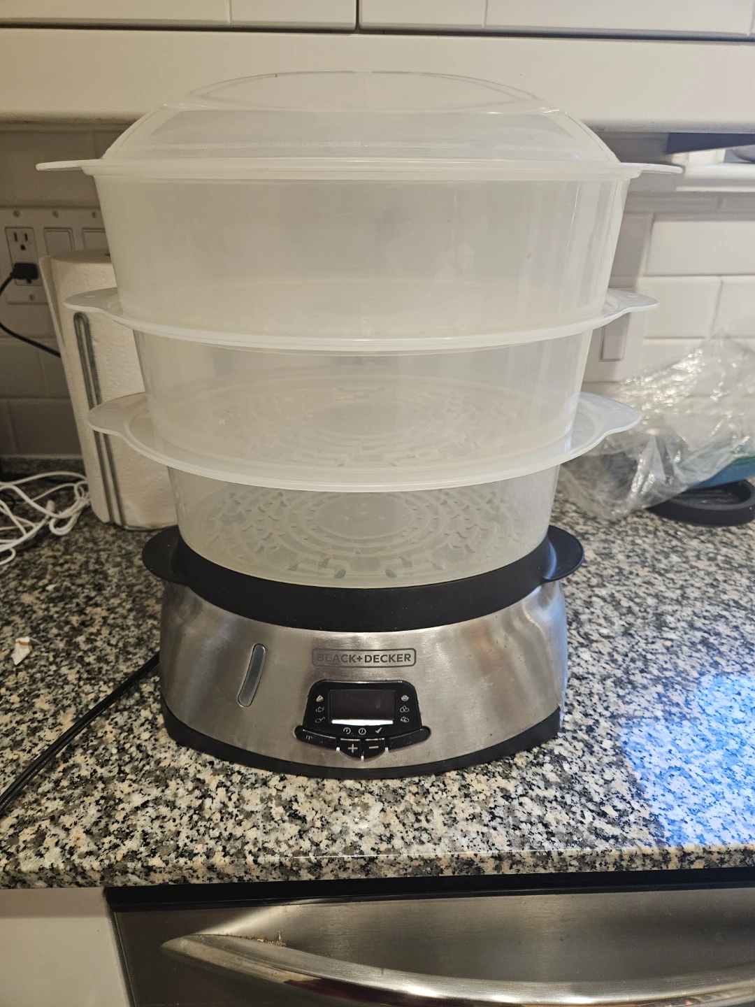 BLACK+DECKER 3-Tier Food Steamer