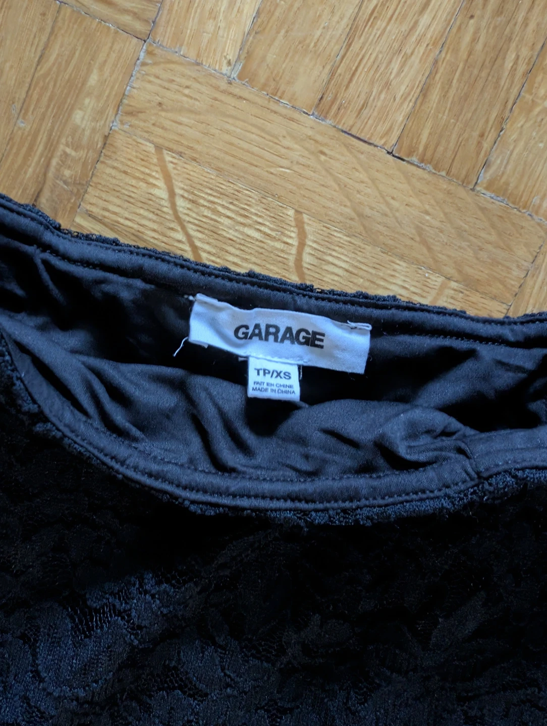 Garage Black Lace Maxi Skirt - photo 3