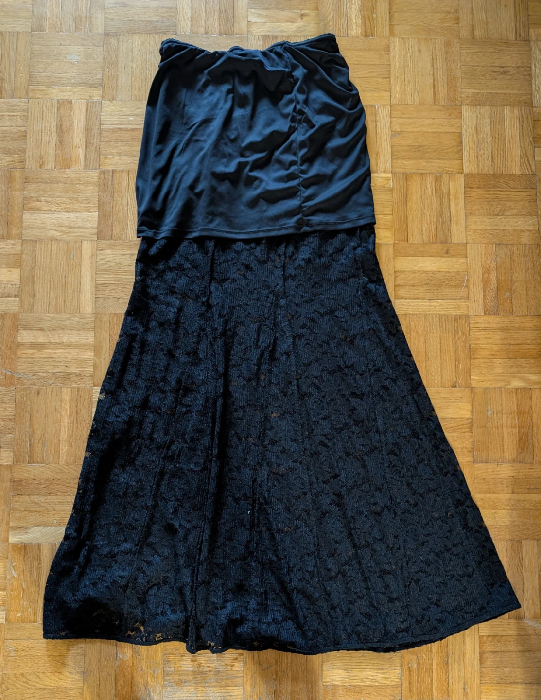 Garage Black Lace Maxi Skirt - photo 4