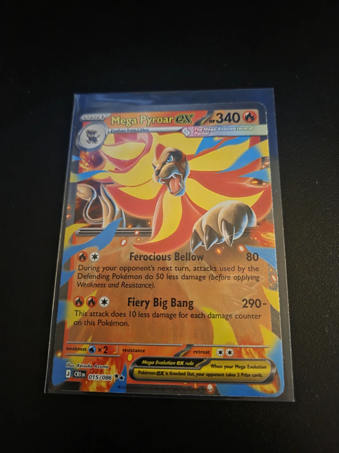Pokémon Mega Pyroar EX Card