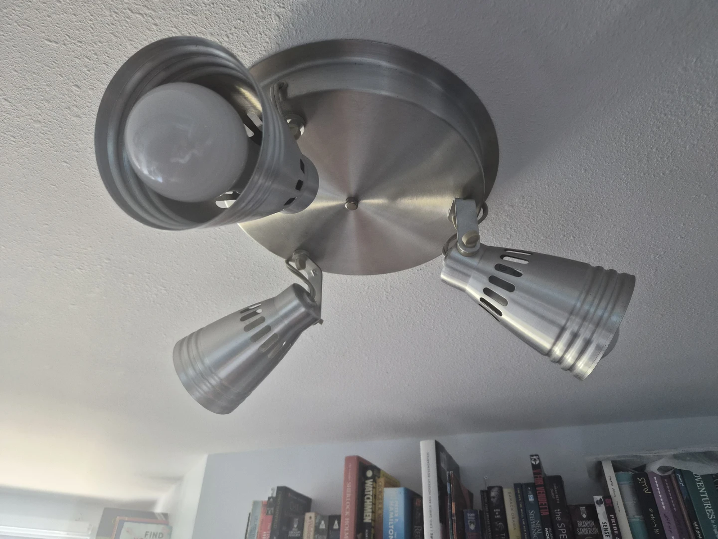 Brushed Nickel 3-Light Track Lighting Fixture