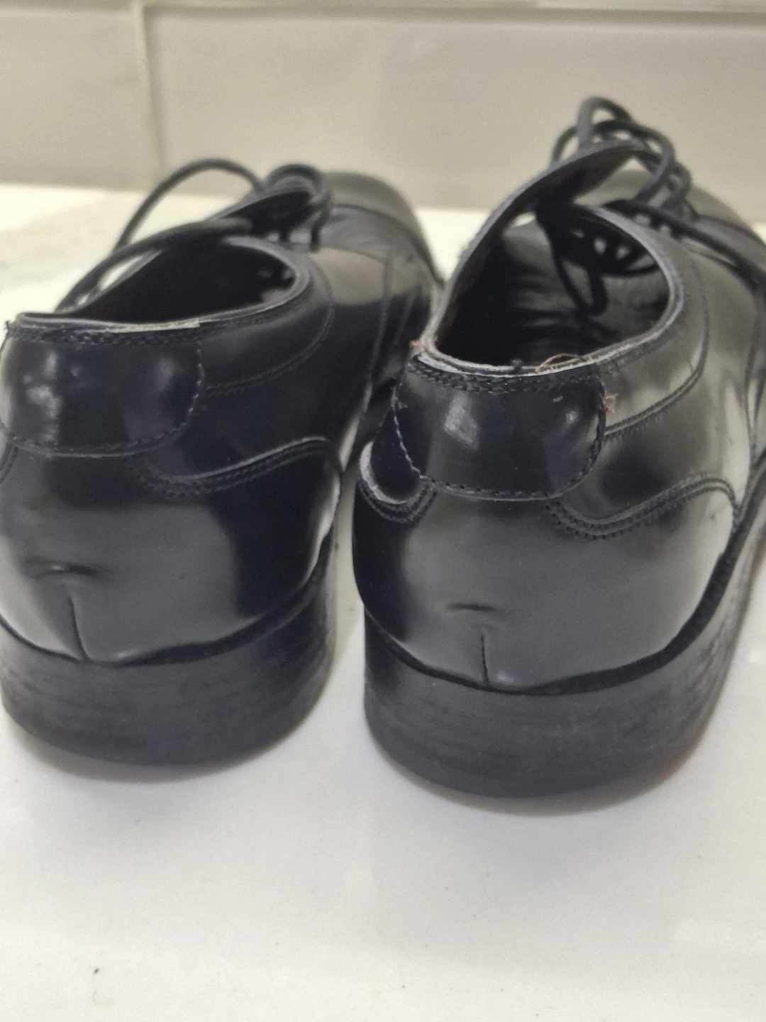 Black Leather Dress Shoes - photo 3