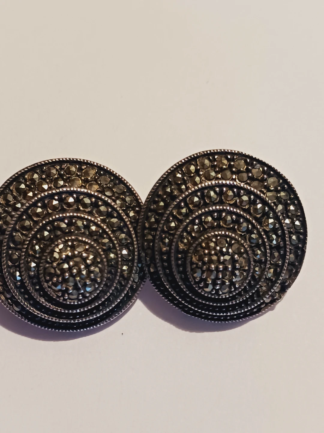 Judith Jack Sterling Silver 925  Round Clip-On Earrings - photo 3