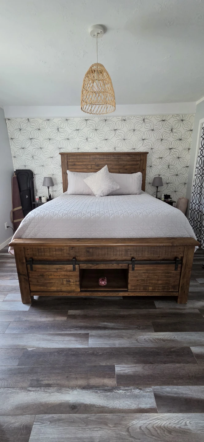Rustic Wood Bed Frame