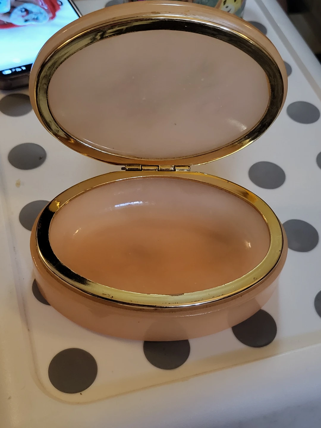 ⚽️ Vintage Alabaster Trinket Box - Hand Carved, Made in Italy - photo 3