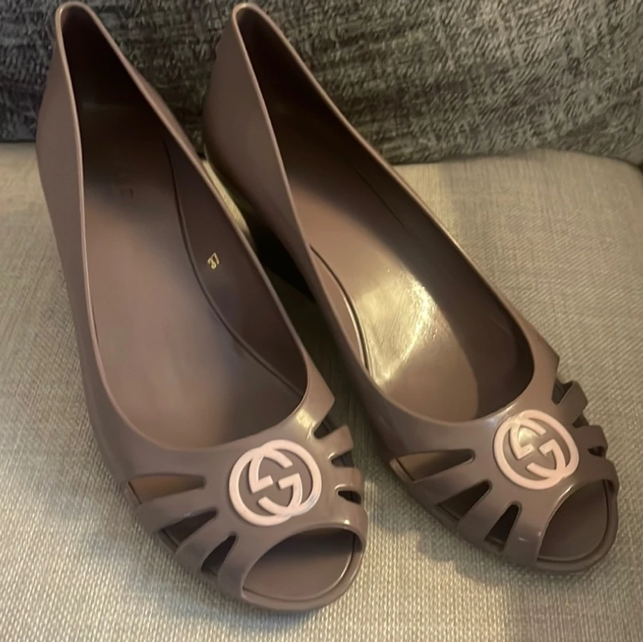 Real Gucci Jelly Wedges - photo 4
