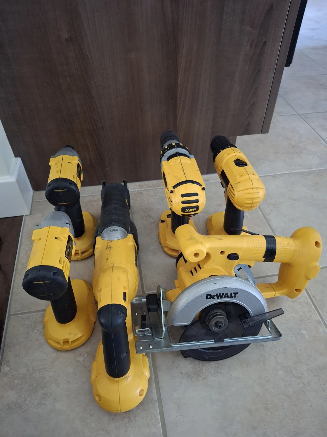 Dewalt 18V cordless tools set - drills and saws