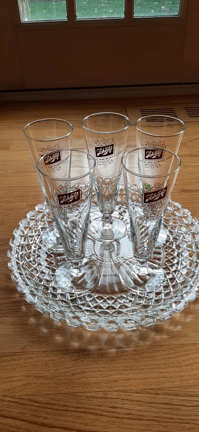 Set of Schlitz branded beer glasses - photo 2