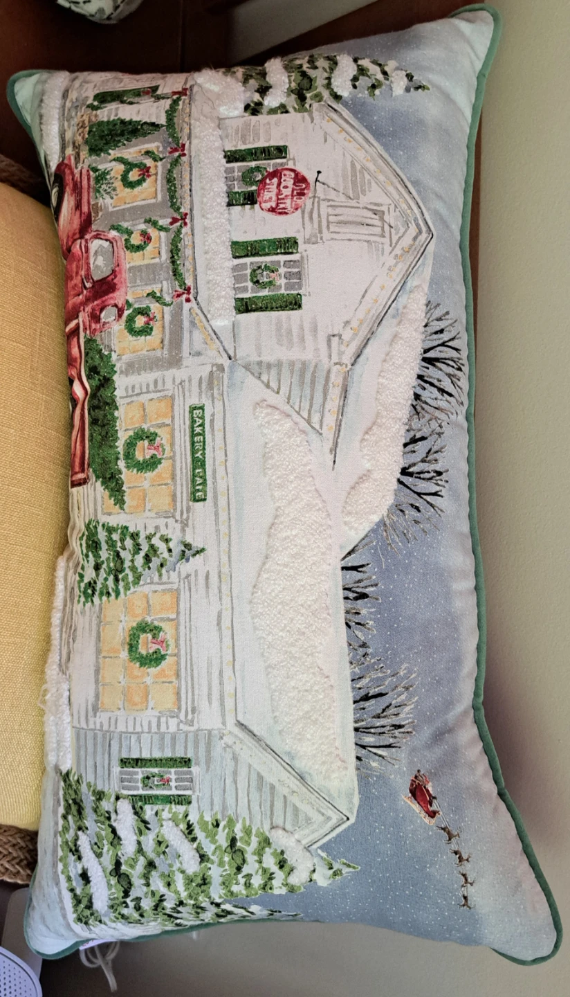 Christmas Lumbar Pillow with Lights