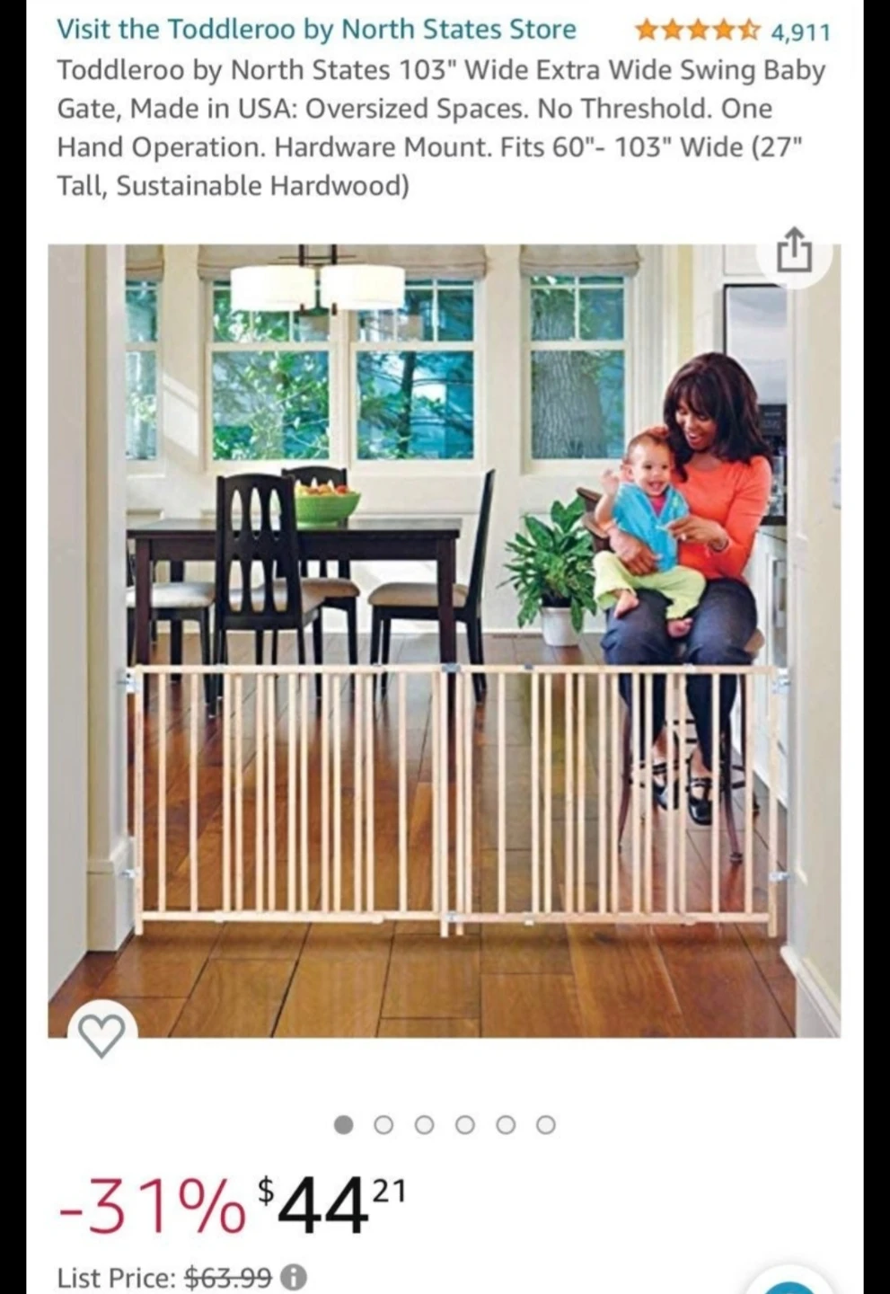 Toddleroo 103" Wide Extra Wide Baby Gate ⚽ - photo 2