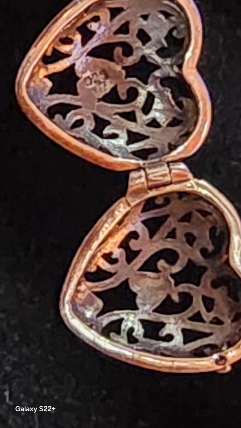 Vintage silver 925 heart locket with 925 chain - photo 4